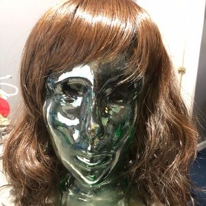 Wig hairdo by hairuwear wave cut chocolate copper